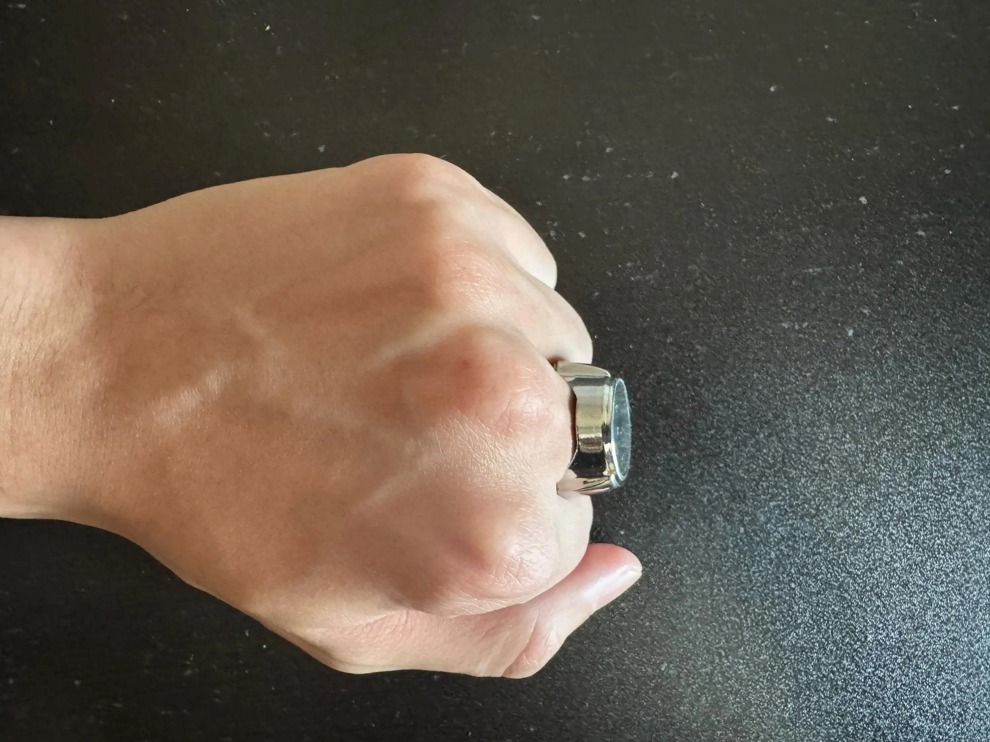 Silver Mini Vintage Watch Ring