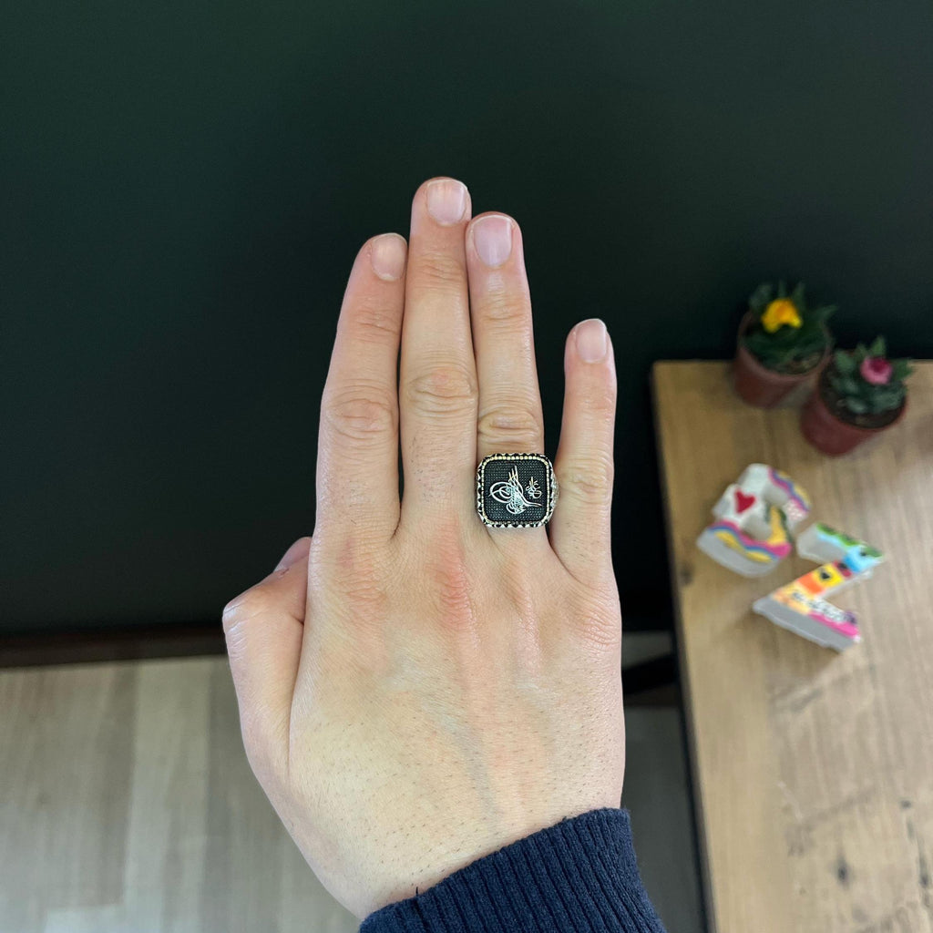 Ottoman Tughra Symbol Men’s Ring