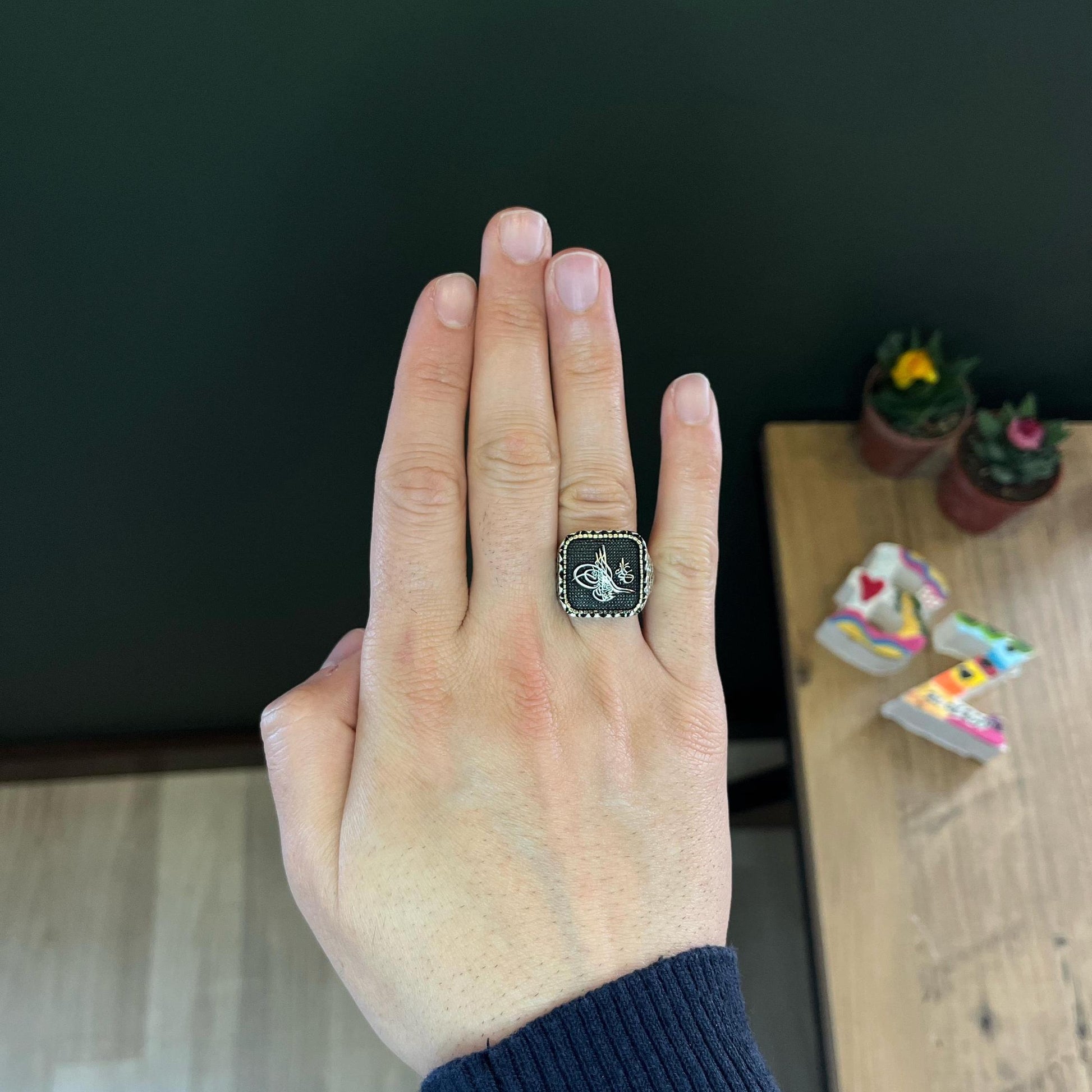 Ottoman Tughra Symbol Men’s Ring