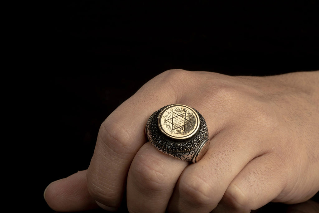 Sterling Silver King Solomon Talisman Ring