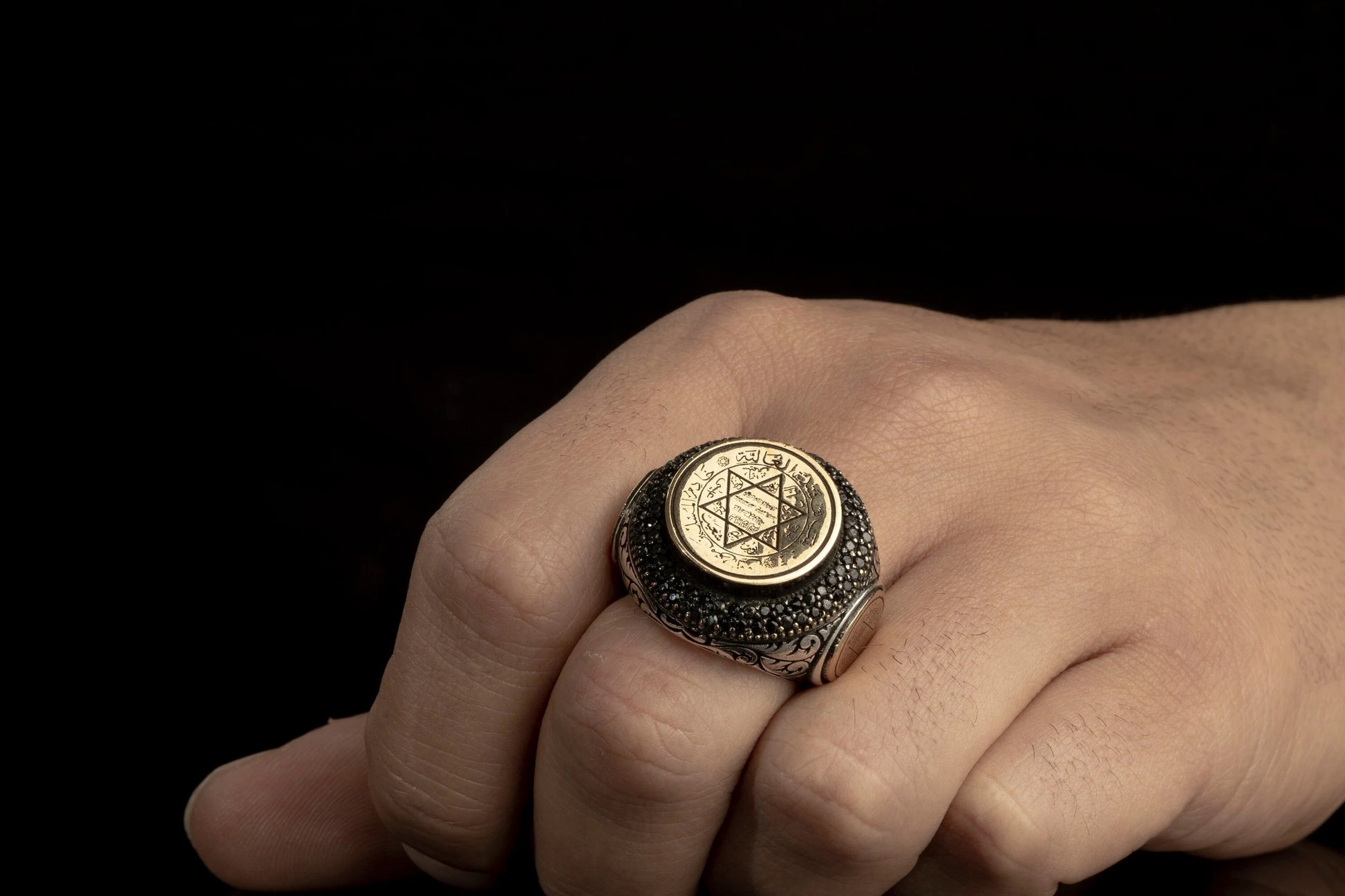 Sterling Silver King Solomon Talisman Ring