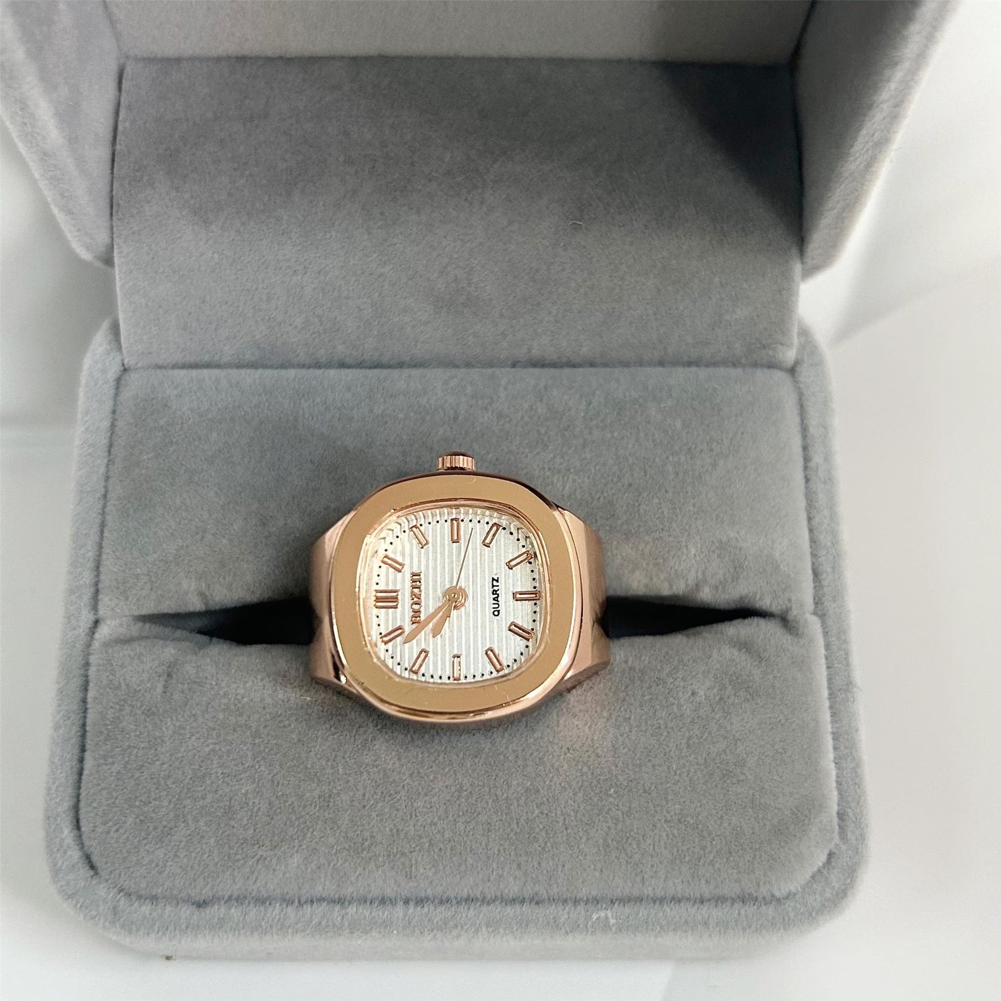 Mini Retro Punk Square Ring Watch