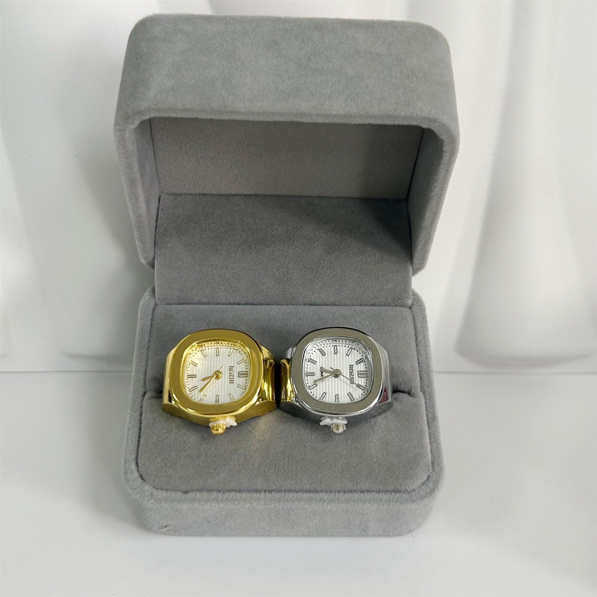 Mini Retro Punk Square Ring Watch