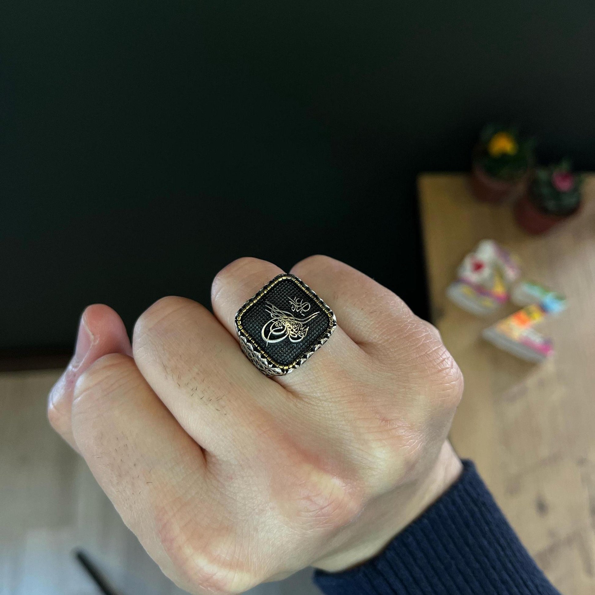 Ottoman Tughra Symbol Men’s Ring
