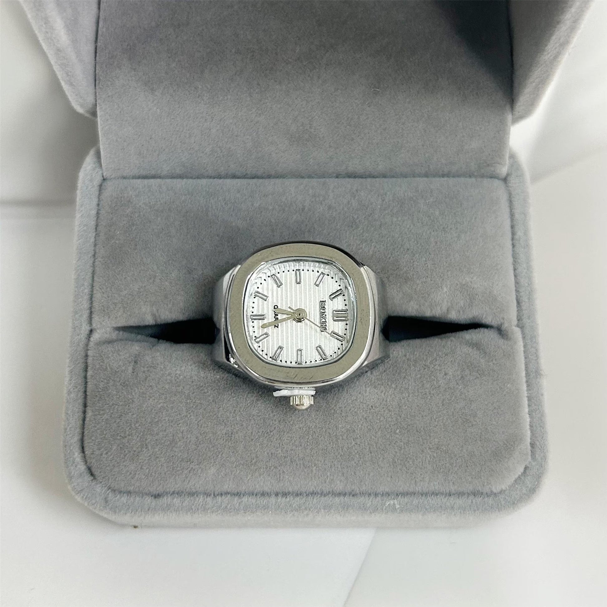 Mini Retro Punk Square Ring Watch