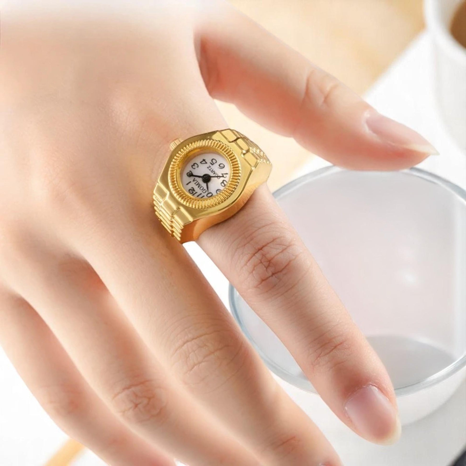Vintage Mini Finger Watch Ring