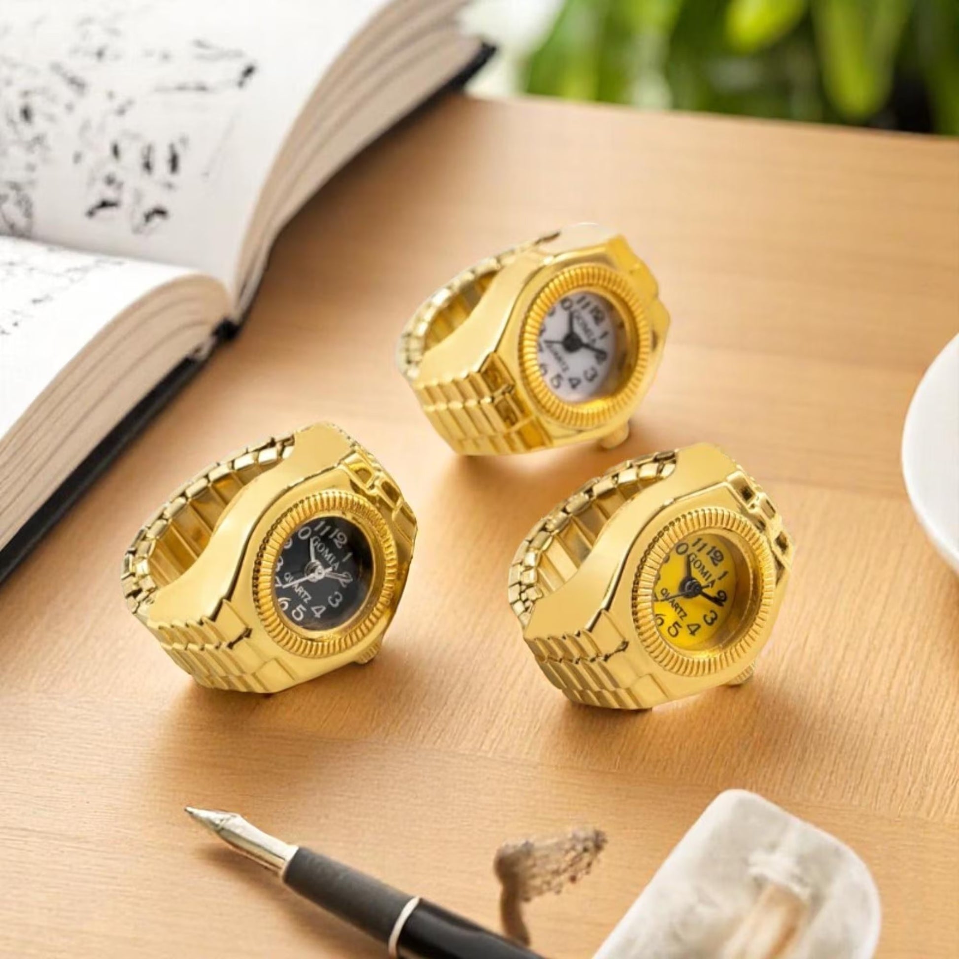 Vintage Mini Finger Watch Ring