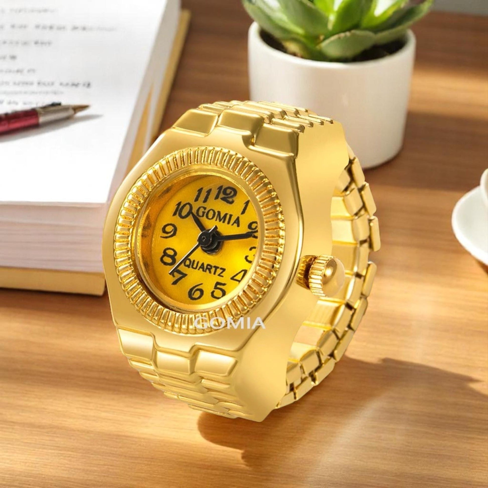 Vintage Mini Finger Watch Ring