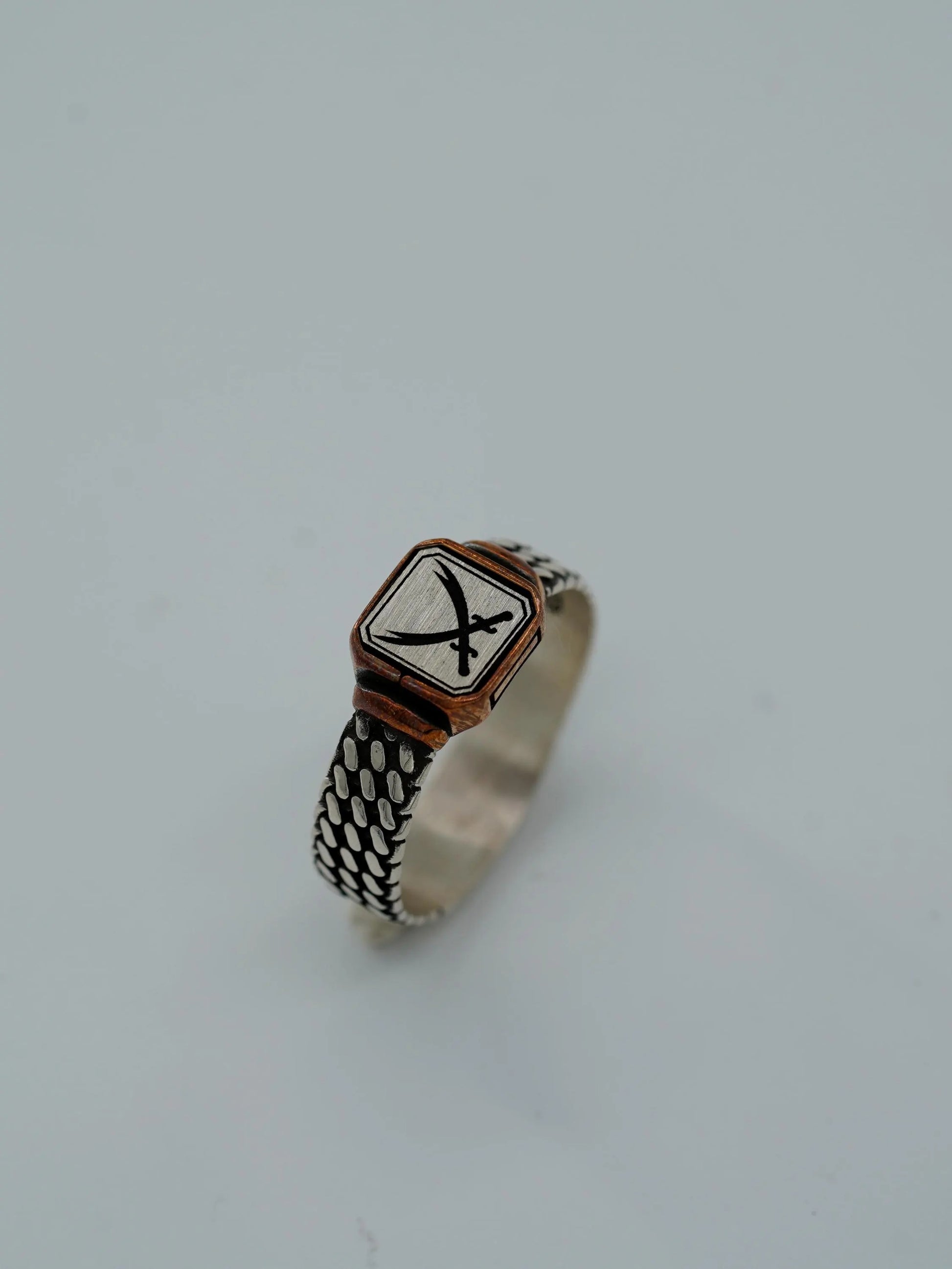 Handmade Sterling Silver Double Zulfiqar Sword Ring