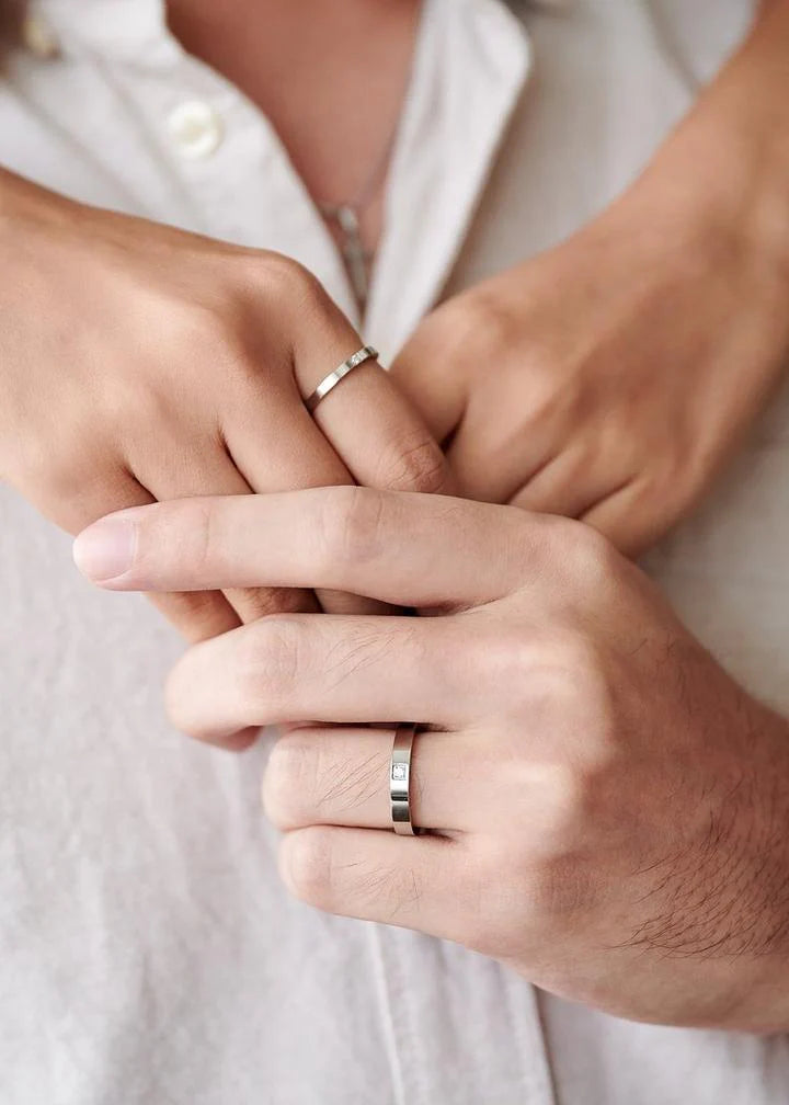 Personalized Couple Ring 925 Silver
