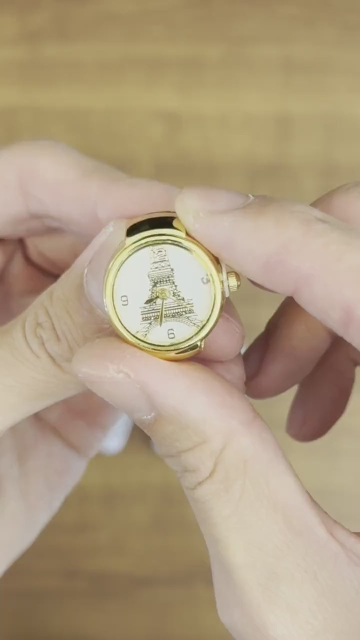 Eiffel Tower Watch Ring