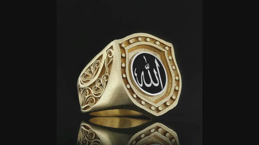 Sterling silver islamic rings