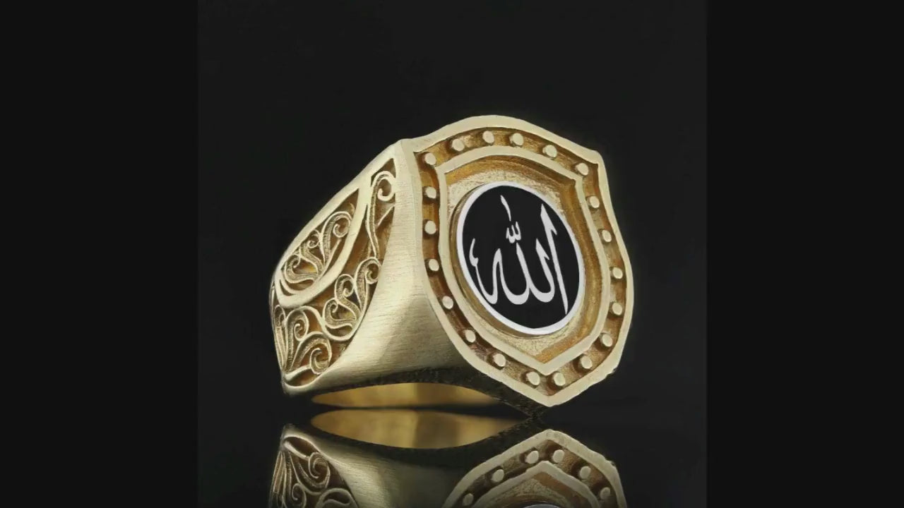 Sterling silver islamic rings