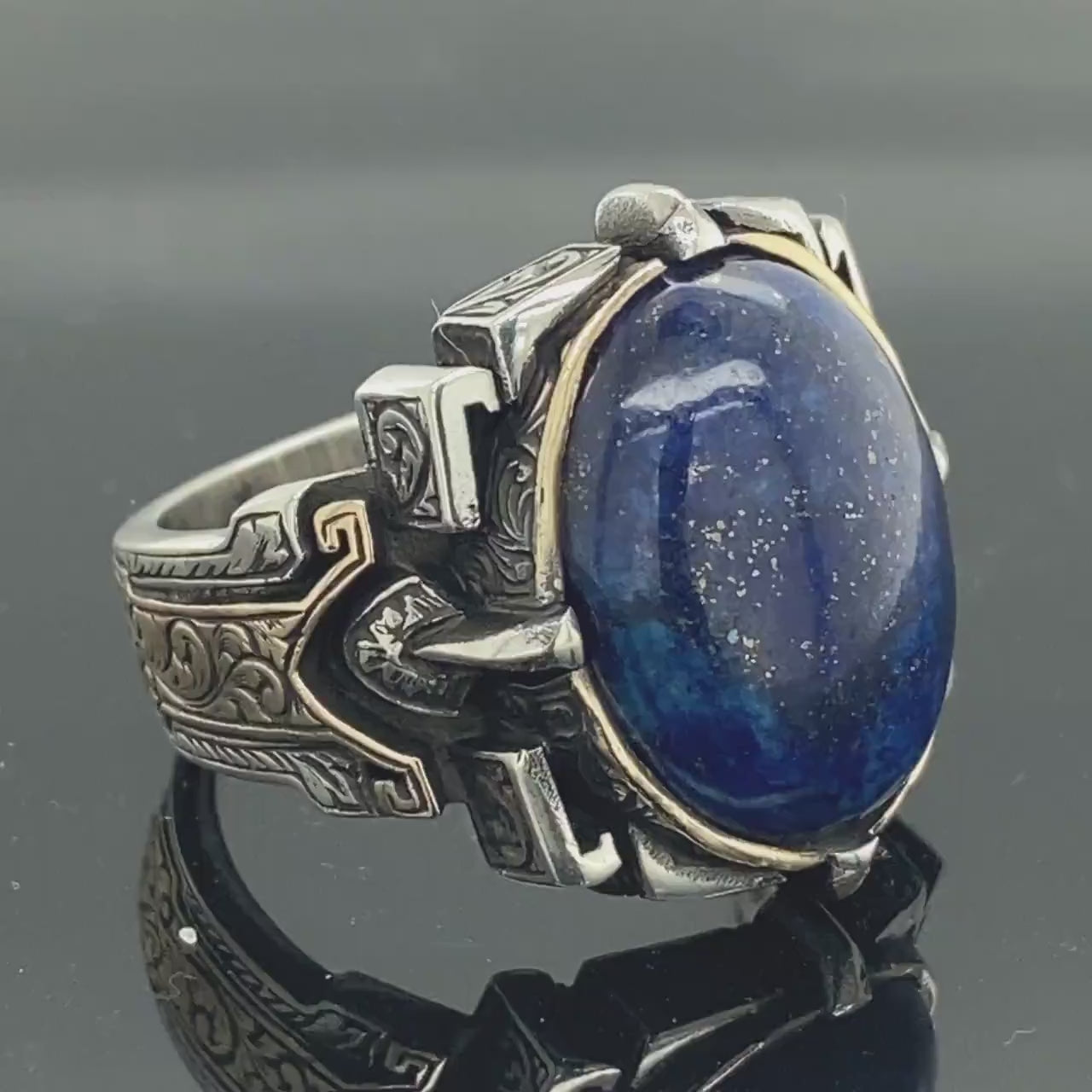Natural Lapis Lazuli Ring